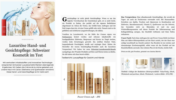 Luxury Collection featured in SCHOENES LEBEN-Jacqueline Piotaz Switzerland